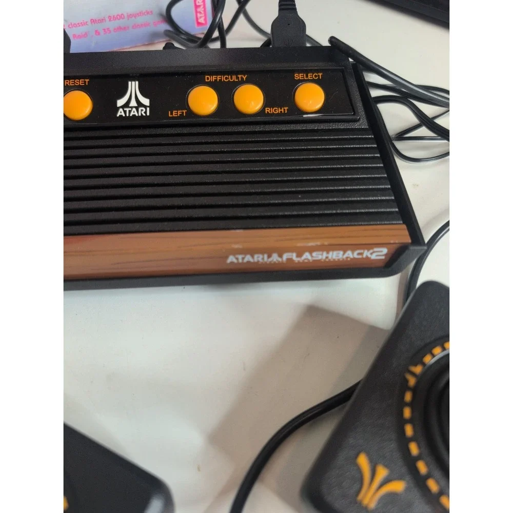 Mixed Lot Atari Flashback 2, 3 & 5 Plug & Play Gaming Consoles + Joysticks & Box